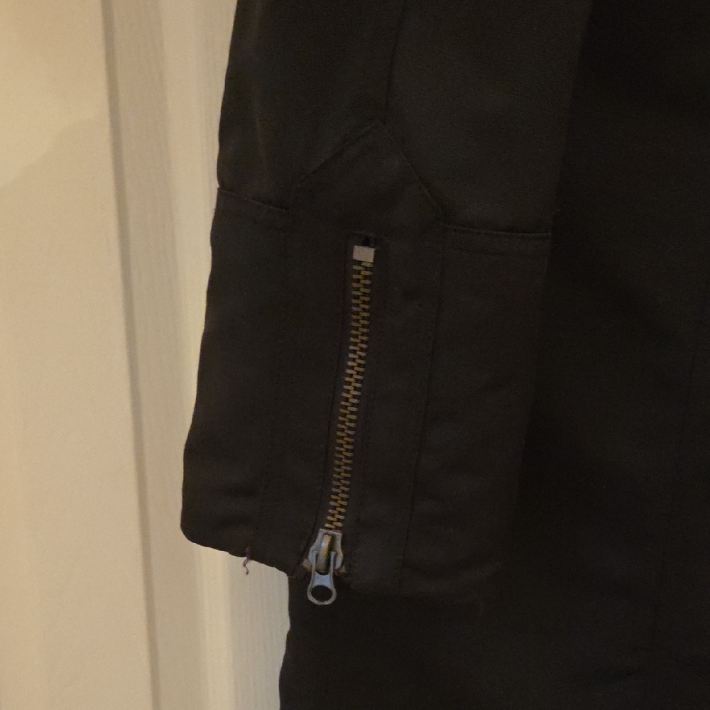 Zara Basic Jacket Deep Brown Hooded Jacket with Z… - image 7